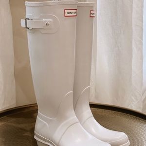 Original Tall Hunter Boot Matte White Size 9